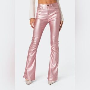 edikted Pink Leather Pants